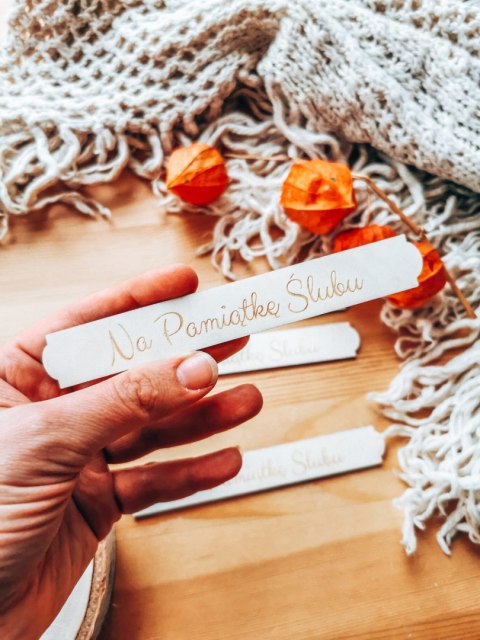 Na Pamiątkę Ślubu - TABLICZKA (4szt) 10cm/12cm/14cm - (8 wzorów, Pamiątka Ślubu na Ślub)