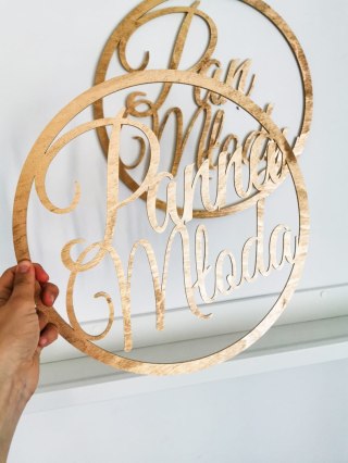 Obręcz (1szt) - koło Panna Młoda / Pan Młody