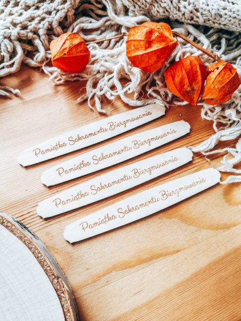 Pamiątka Bierzmowania - TABLICZKA (4szt) 10cm/12cm/14cm (8 wzorów) - - - (na Bierzmowanie)