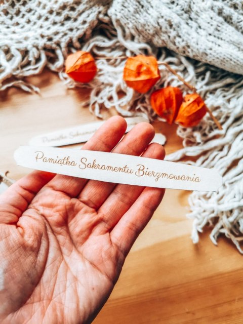 Pamiątka Bierzmowania - TABLICZKA (4szt) 10cm/12cm/14cm (8 wzorów) - - - (na Bierzmowanie)
