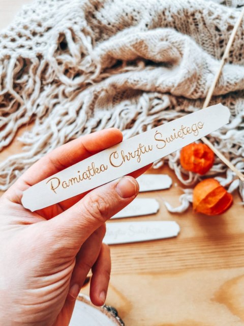 Pamiątka Chrztu Świętego - TABLICZKA (4szt) 10cm/12cm/14cm (8 wzorów) - - - (chrzest święty świętego)