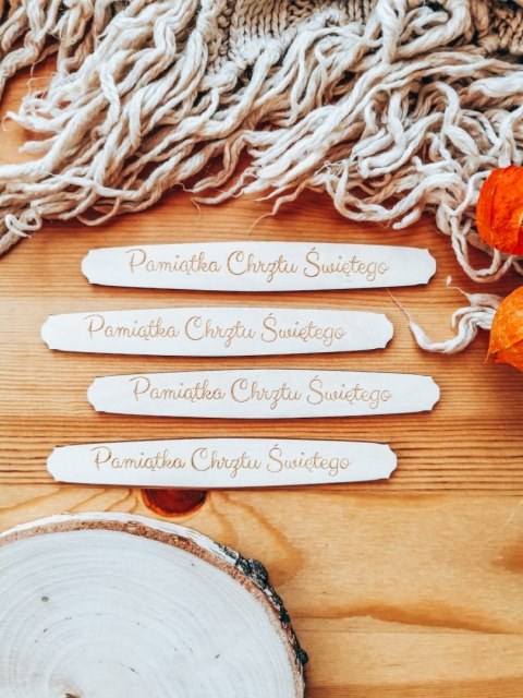 Pamiątka Chrztu Świętego - TABLICZKA (4szt) 10cm/12cm/14cm (8 wzorów) - - - (chrzest święty świętego)