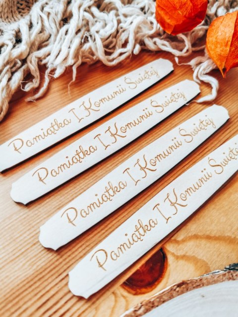 Pamiątka I Komunii Świętej - TABLICZKA (4szt) 10cm/12cm/14cm (8 wzorów) - - - (Pierwsza Komunia Święta)