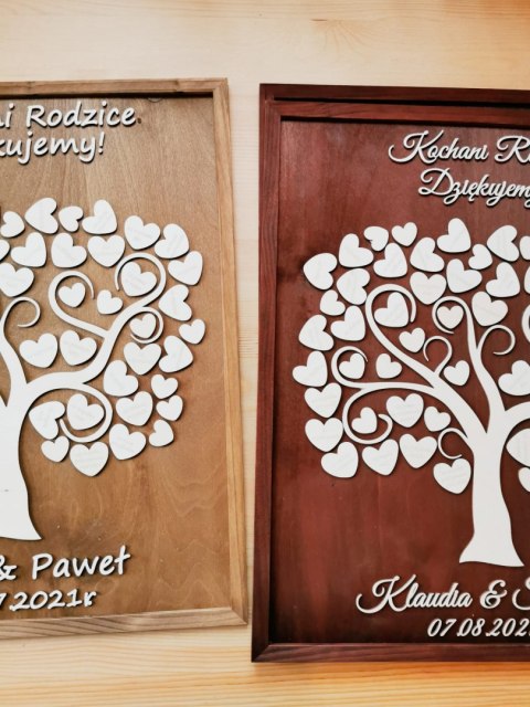 Podziękowanie dla Rodziców - obraz Drzewo