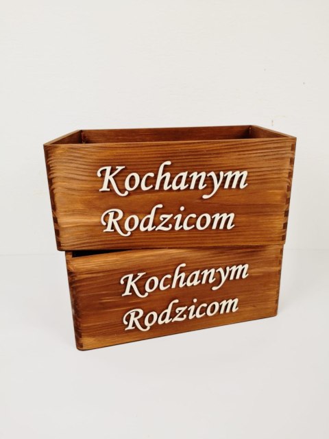 Podziękowanie dla Rodziców - skrzynka biała (10 wzorów)