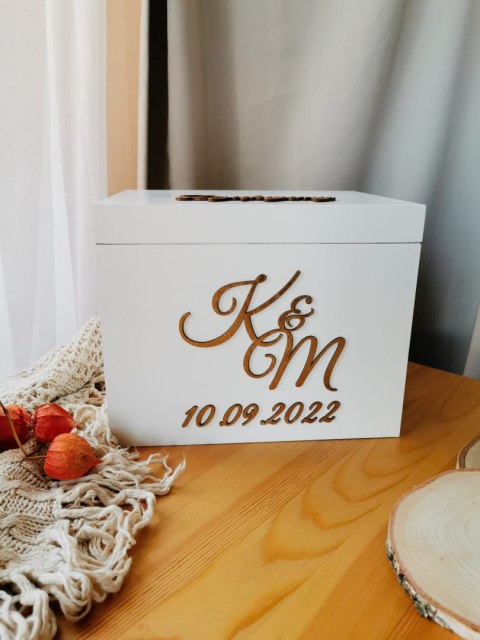 Pudełko na koperty - Inicjały