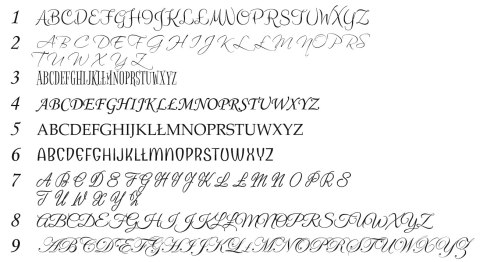 Pudełko na koperty - Inicjały