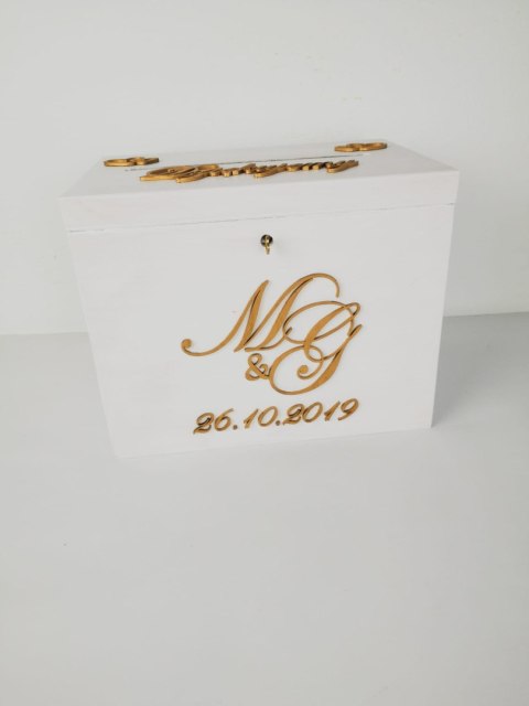 Pudełko na koperty - Inicjały