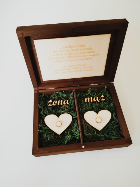 Pudełko na obrączki - I Ślubuję Ci Miłość