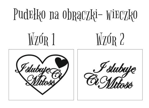 Pudełko na obrączki - I Ślubuję Ci Miłość