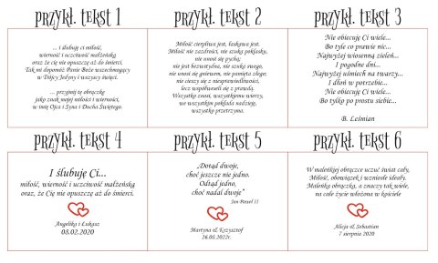 Pudełko na obrączki - I Ślubuję Ci Miłość