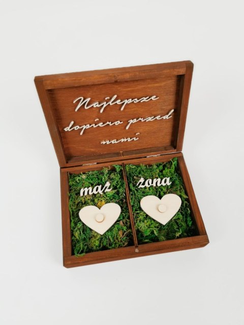 Pudełko na obrączki - Imiona /Inicjały