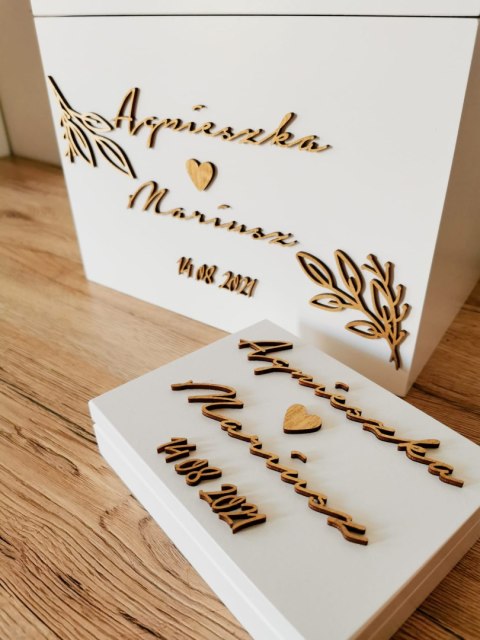 Pudełko na obrączki - Imiona /Inicjały