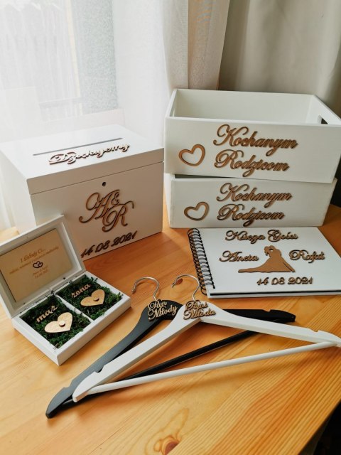 Pudełko na obrączki - Inicjały /Imiona