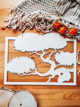 Ramka - drzewo bonsai (2 wzory)