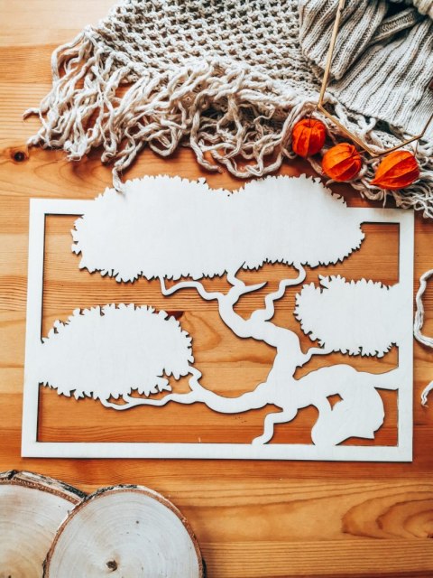 Ramka - drzewo bonsai (2 wzory)