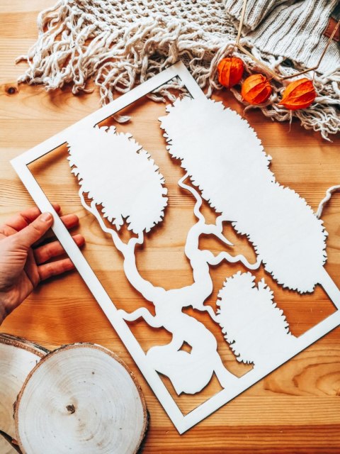 Ramka - drzewo bonsai (2 wzory)