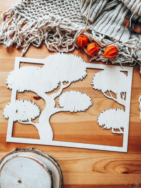 Ramka - drzewo bonsai (2 wzory)