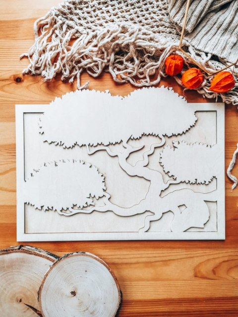 Ramka - drzewo bonsai (2 wzory)