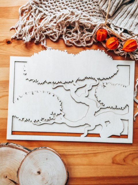 Ramka - drzewo bonsai (2 wzory)