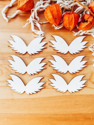 Skrzydła ! 6szt ! (7,5cm/9cm/12cm/18cm) - wzór 09 - - - (skrzydełka anioła, do aniołka, aniołek, anielskie)