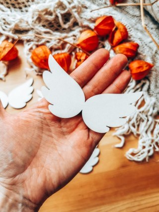 Skrzydła ! 6szt ! (7,5cm/9cm/12cm/18cm) - wzór 12 - - - (skrzydełka anioła, do aniołka, aniołek, anielskie)