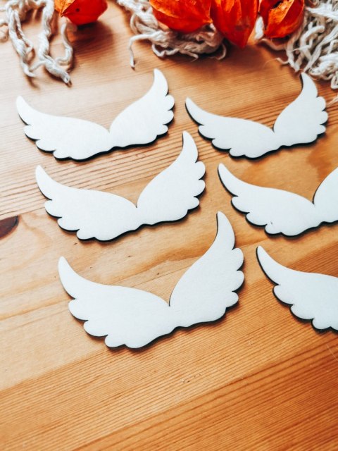 Skrzydła ! 6szt ! (7,5cm/9cm/12cm/18cm) - wzór 13 - - - (skrzydełka anioła, do aniołka, aniołek, anielskie)
