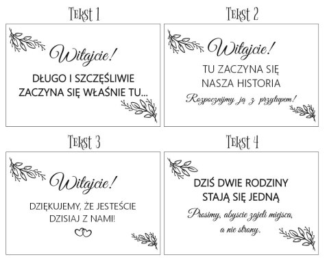 Tablica Powitalna - GAŁĄZKI 01