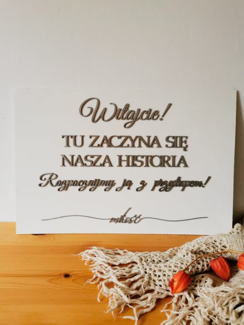 Tablica Powitalna - LOVE