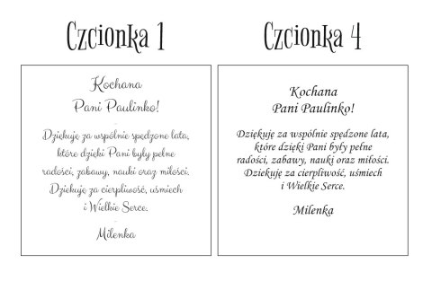 Tabliczka 9,5 x 14,5cm (1szt) - DOWOLNY TEKST, podziękowanie dla nauczyciela - - - (baza do aniołka ze skrzydełkami skrzydłami, 