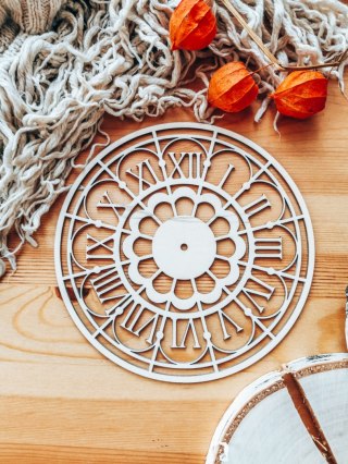 Tarcza zegara 003 - kwiat (4 wzory)