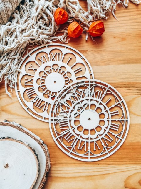 Tarcza zegara 003 - kwiat (4 wzory)