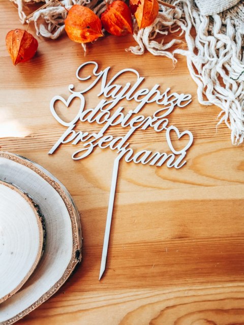 Toper na tort - Najlepsze dopiero przed nami - wzór 3 (TS-020)