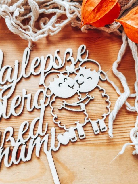 Toper na tort - Najlepsze dopiero... - wzór 02 (TS-002)