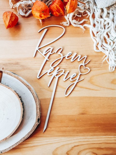 Toper na tort - Razem Lepiej - wzór 1 (TS-017)