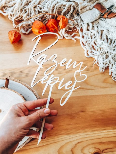 Toper na tort - Razem Lepiej - wzór 1 (TS-017)