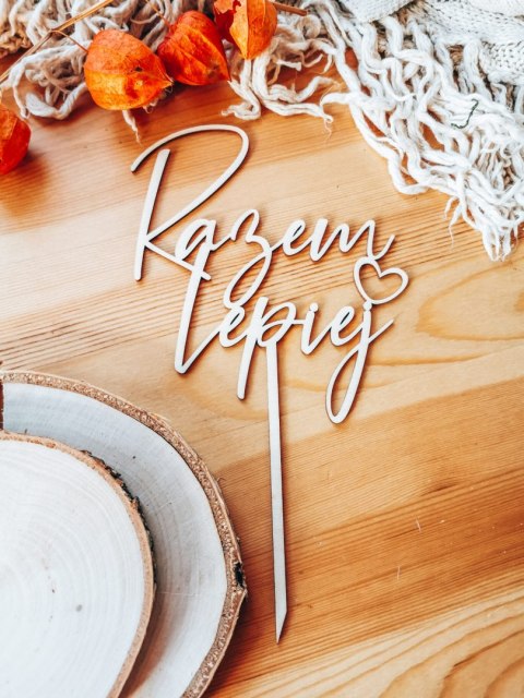 Toper na tort - Razem Lepiej - wzór 1 (TS-017)