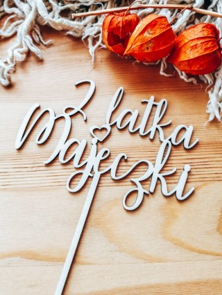 Toper na tort - Roczek imienny - wzór 03 (TR-004)