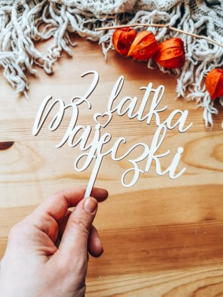 Toper na tort - Roczek imienny - wzór 03 (TR-004)