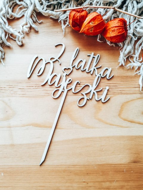 Toper na tort - Roczek imienny - wzór 03 (TR-004)