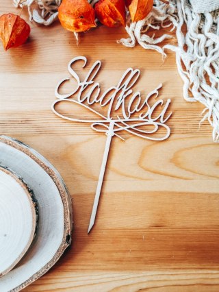 Toper na tort - Słodkości - ornament 01 (TS-016)