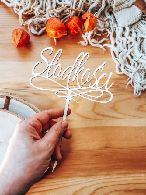 Toper na tort - Słodkości - ornament 01 (TS-016)