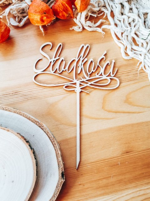 Toper na tort - Słodkości - ornament 01 (TS-016)