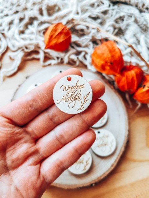 Zawieszka 3-5cm (10szt) - Wesołego Alleluja Wielkanocna