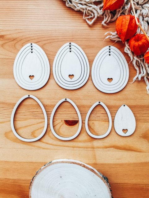 Zawieszka wielkanocna (4szt 4w1) - wzór 03 - ramki