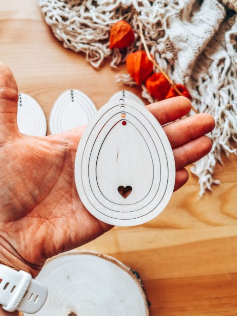 Zawieszka wielkanocna (4szt 4w1) - wzór 03 - ramki