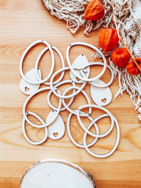 Zawieszka wielkanocna (4szt 4w1) - wzór 03 - ramki