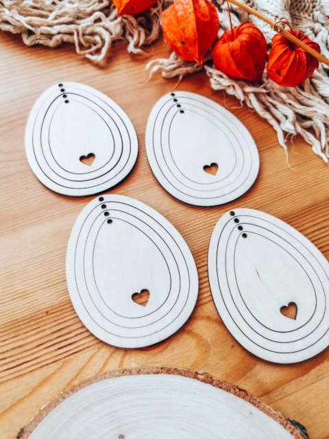 Zawieszka wielkanocna (4szt 4w1) - wzór 03 - ramki