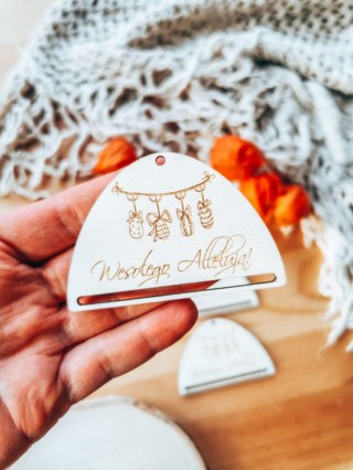 Zawieszka wielkanocna (6szt) - połówka wzór 1 - girlanda