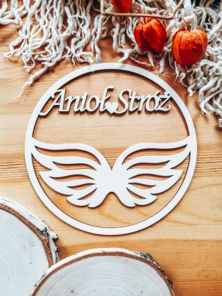 Anioł Stróż (1szt) - koło ze skrzydłami (8 wzorów skrzydeł) (skrzydła do anioła, skrzydełka do aniołka, obręcz aniołek)